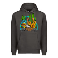 Smoke western truck Horseshoe Premium Hoodie - HRA Design Shop