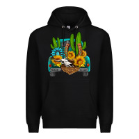 Black western truck Horseshoe Premium Hoodie - HRA Design Shop