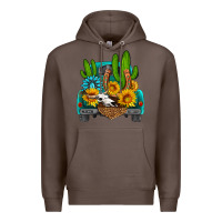 Coffee western truck Horseshoe Premium Hoodie - HRA Design Shop
