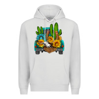 Dove Grey western truck Horseshoe Premium Hoodie - HRA Design Shop