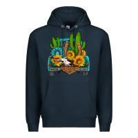Navy western truck Horseshoe Premium Hoodie - HRA Design Shop