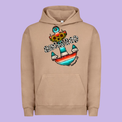 Anchored Urban Hoodie Designed By Cowhidedigitalart