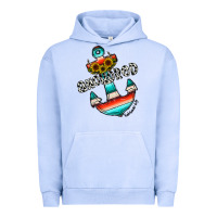 Pigment Grape Ice anchored Urban Hoodie - CowhideDigitalArt