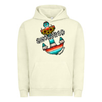 Pigment Pistachio anchored Urban Hoodie - CowhideDigitalArt