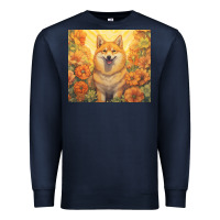 Navy shiba inu Premium Sweatshirt - Unal Design