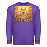 Purple shiba inu Premium Sweatshirt - Unal Design