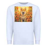 White shiba inu Premium Sweatshirt - Unal Design
