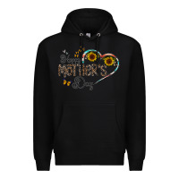 Black happy mother's day Premium Hoodie - CowhideDigitalArt