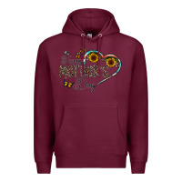 Burgundy happy mother's day Premium Hoodie - CowhideDigitalArt