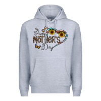 Heather Grey happy mother's day Premium Hoodie - CowhideDigitalArt