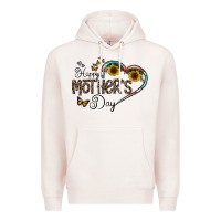 Pale Pink happy mother's day Premium Hoodie - CowhideDigitalArt