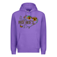 Purple happy mother's day Premium Hoodie - CowhideDigitalArt