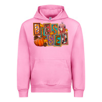 Fuchsia Pink blessed thanksgiving Urban Hoodie - FaDigitalArtStudio