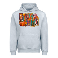 Heather Grey blessed thanksgiving Urban Hoodie - FaDigitalArtStudio