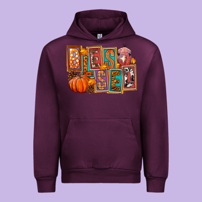 Blessed Thanksgiving Urban Hoodie Designed By Fadigitalartstudio
