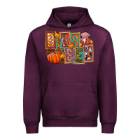 Mauve Wine blessed thanksgiving Urban Hoodie - FaDigitalArtStudio