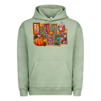 Pigment Oil Green blessed thanksgiving Urban Hoodie - FaDigitalArtStudio