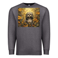 Charcoal Heather shih tzu Premium Sweatshirt - Unal Design