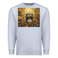 Heather Grey shih tzu Premium Sweatshirt - Unal Design