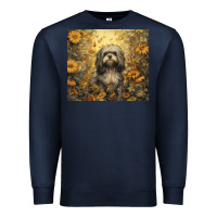 Navy shih tzu Premium Sweatshirt - Unal Design