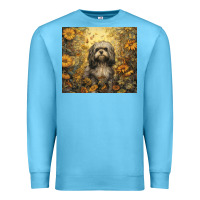 Ocean Blue shih tzu Premium Sweatshirt - Unal Design