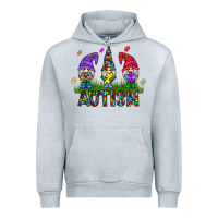 Heather Grey autism Gnome Urban Hoodie - CowhideDigitalArt