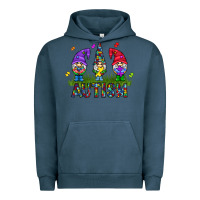 Pigment Midnight Navy autism Gnome Urban Hoodie - CowhideDigitalArt