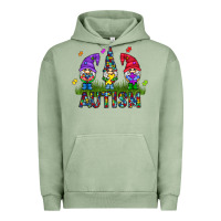 Pigment Oil Green autism Gnome Urban Hoodie - CowhideDigitalArt