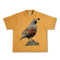 Peanut Butter California Quail Bird Urban Heavy Tee - RanaPortraitStore
