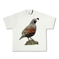 Pistachio California Quail Bird Urban Heavy Tee - RanaPortraitStore