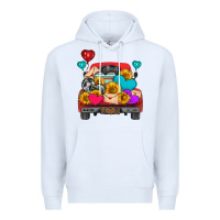 White western truck with heart Premium Hoodie - HRA Design Shop