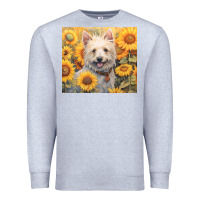 Heather Grey westie Premium Sweatshirt - Unal Design