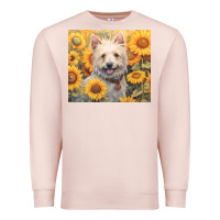 Pale Pink westie Premium Sweatshirt - Unal Design