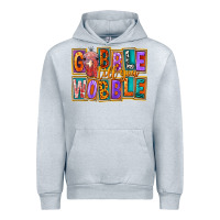 Heather Grey gobble till you wobble Urban Hoodie - FaDigitalArtStudio