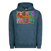 Pigment Midnight Navy gobble till you wobble Urban Hoodie - FaDigitalArtStudio