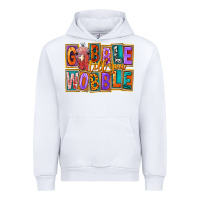 White gobble till you wobble Urban Hoodie - FaDigitalArtStudio