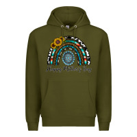 Army Green happy mother's day rainbow Premium Hoodie - CowhideDigitalArt
