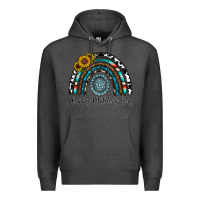 Charcoal Heather happy mother's day rainbow Premium Hoodie - CowhideDigitalArt