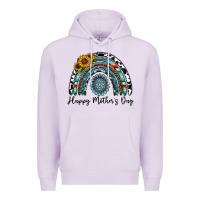 Lilac happy mother's day rainbow Premium Hoodie - CowhideDigitalArt