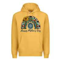 Mustard happy mother's day rainbow Premium Hoodie - CowhideDigitalArt