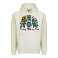 Oatmeal Heather happy mother's day rainbow Premium Hoodie - CowhideDigitalArt