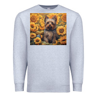 Heather Grey yorkshire terrier Premium Sweatshirt - Unal Design