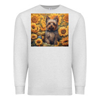Oatmeal Heather yorkshire terrier Premium Sweatshirt - Unal Design