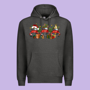 Christmas Trucks Premium Hoodie Designed By Fadigitalartstudio