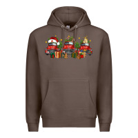 Coffee christmas trucks Premium Hoodie - FaDigitalArtStudio
