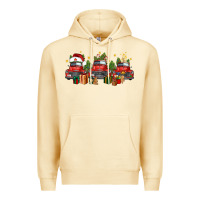 Pina Colada christmas trucks Premium Hoodie - FaDigitalArtStudio