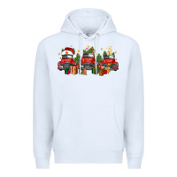 White christmas trucks Premium Hoodie - FaDigitalArtStudio