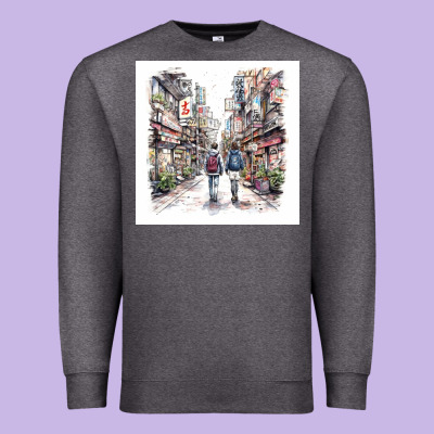 Japan Street Premium Sweatshirt Designed By Unal Design