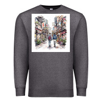 Charcoal Heather Japan Street Premium Sweatshirt - Unal Design