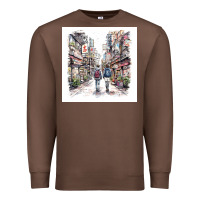 Chestnut Japan Street Premium Sweatshirt - Unal Design